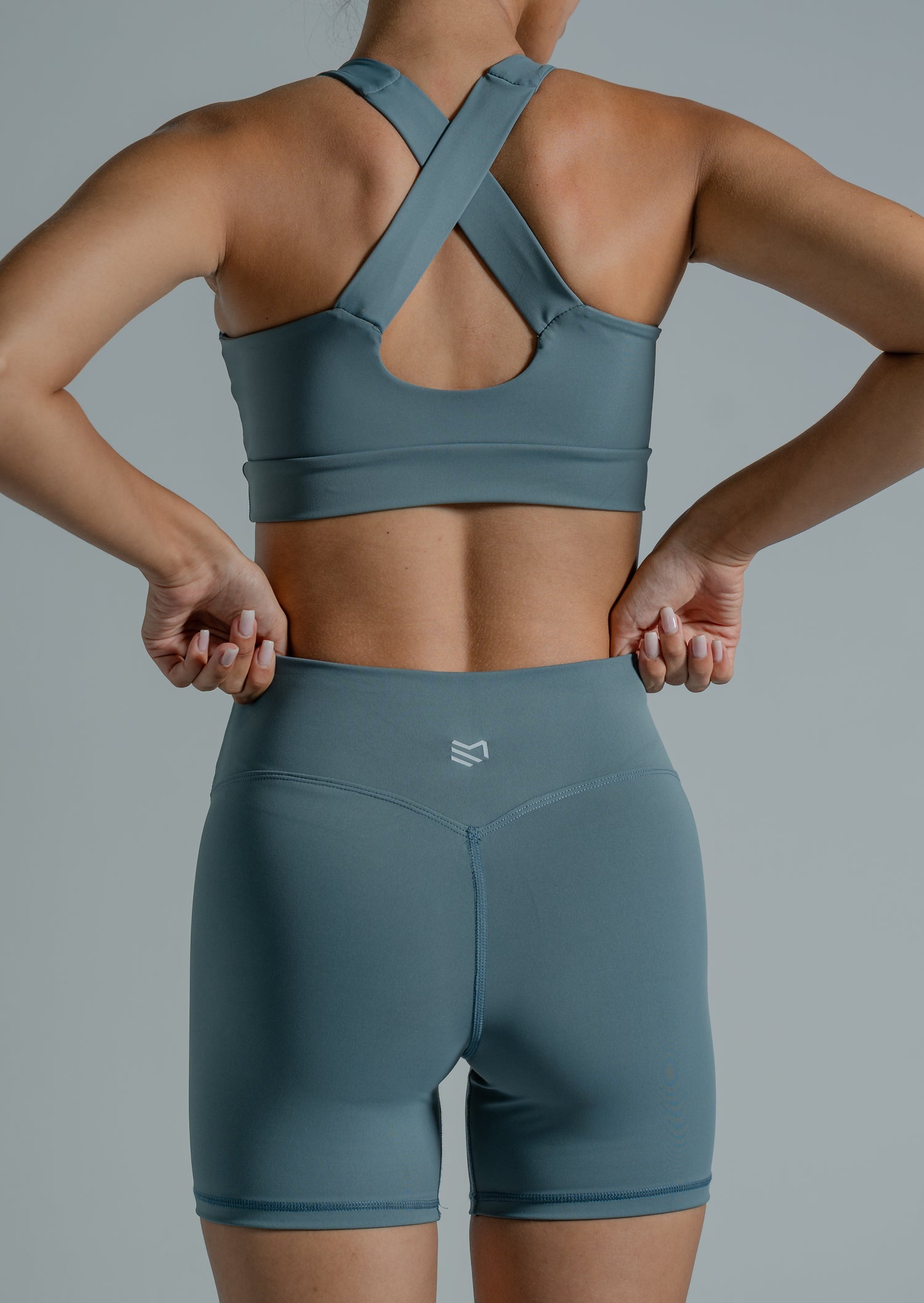 Baby blue short set