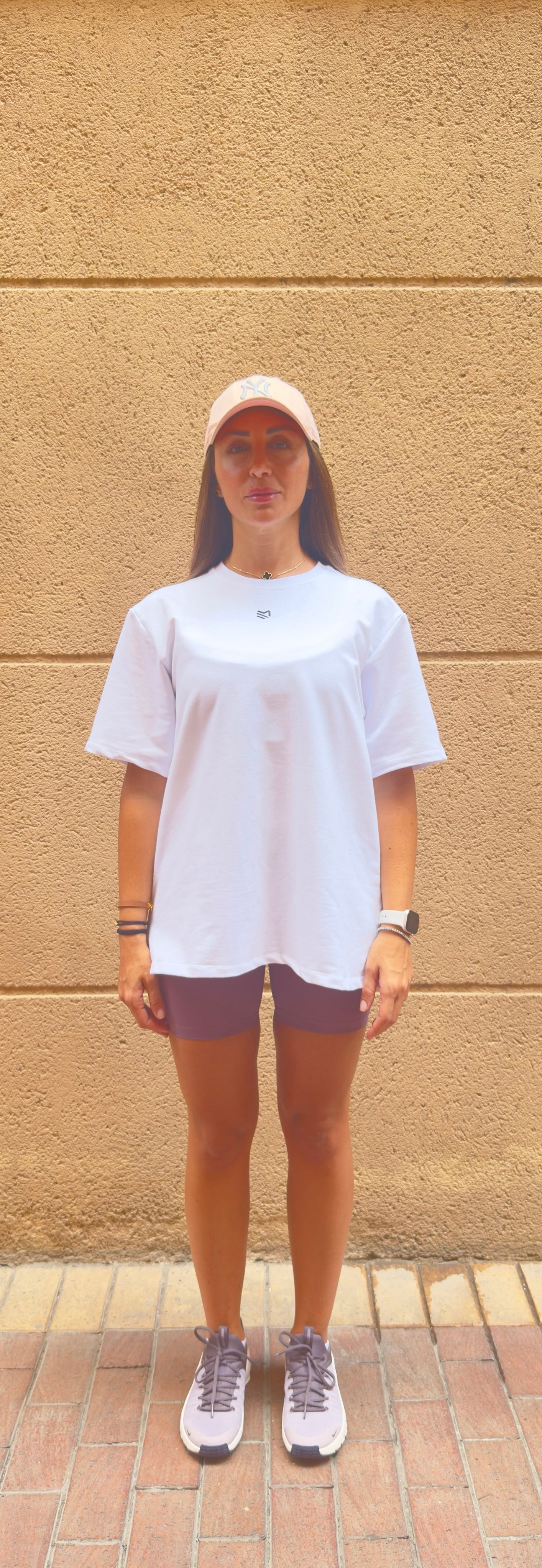 Oversized white T-shirt